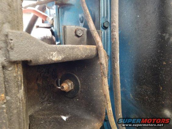 One of the transmission cooler lines is lightly touching the RHS engine perch.