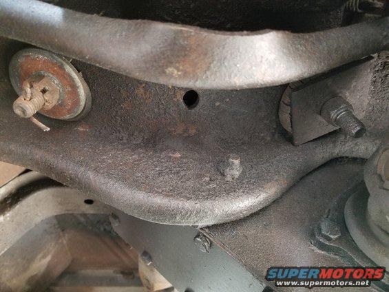 The transmission mounts are just as bad as the rest of the rubber bushings, but they're not a priority right now.  Oddly, the transfer case doesn't seem to leak.  We haven't attempted to shift it yet, though.