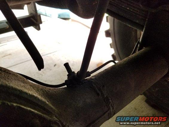 Both differential vent tubes are broken off.

UPDATE: They've been replaced with silicone tubing.