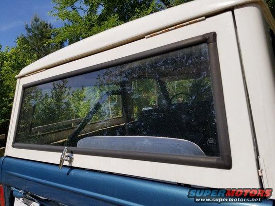 20190515_101040.jpg The window gaskets are shot, but so arethe few other body seals that are installed. There's a box full of new seals.  The front headliner is missing, and the rear is sagging badly. The liftgate is locked, but it still pops open when driving over bumps.  I haven't attempted to open the tailgate yet.  The license light has been rewired with a piece of orange extension cord, but it's not connected at the bottom.