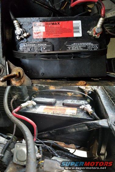 Soldered-on battery terminals are a big improvement, and can be re-soldered as many times as needed to add & remove cables (like body grounds, winch, power inverter, aux. fuse blocks...).