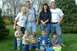 1996 Ford Bronco - Family photo taken outdoors with four adults and four children.