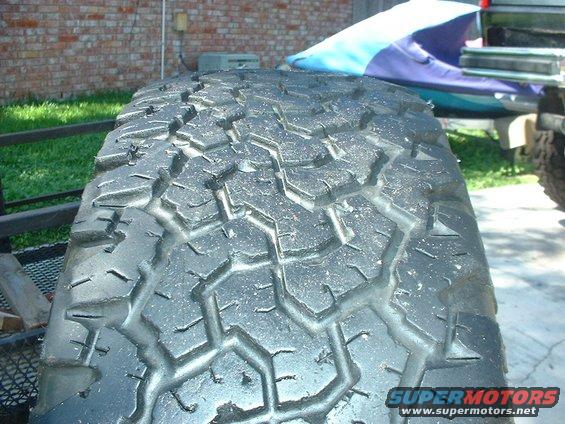 Tire tread detail with Supermotors.net logo