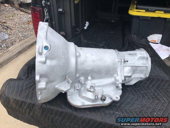 Silver automatic transmission with "T-90-1" cast into casing