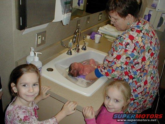 first bath