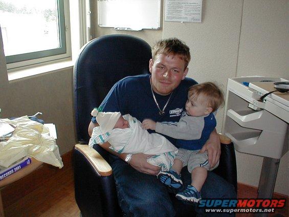 dad and the 2 babies