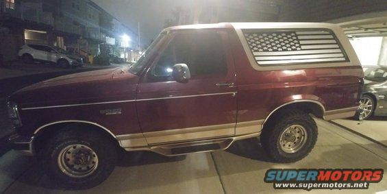20191002 - Installing a decal I got from Etsy on the hard top windows right before I have to drop it off at the shop for the 4bt swap. It's the wrong decal I realized after I applied it, and the wrong color. Also, it's pretty hard to apply a large decal with no bubbles. Good practice, I guess.