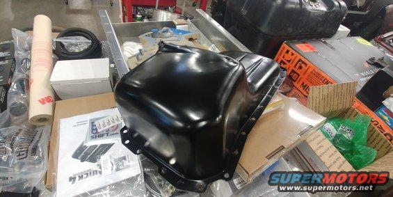 20191105 - Oil pan painted and drying.