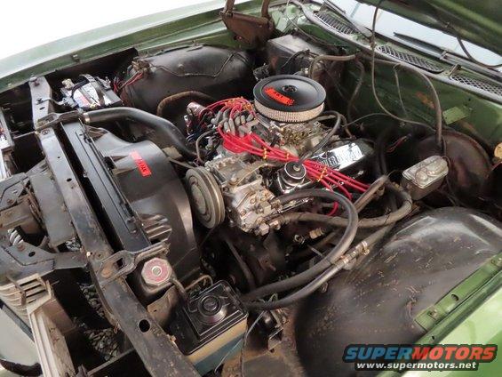 19729.jpg 351 Windsor V8 with 4V carb and aluminized dual exhausts with FlowMaster mufflers