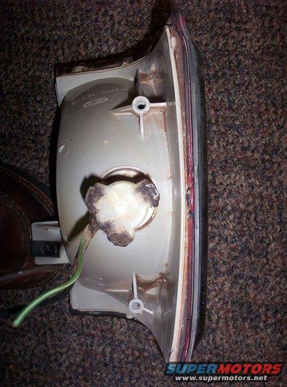Tail light assembly with wiring and mounting points