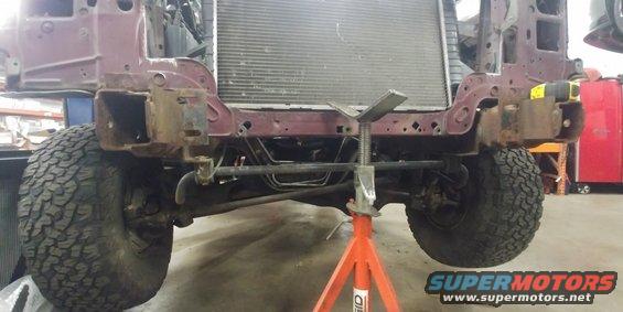20191226 - Because the new core support is so much deeper, I think I'm going to have an issue with this sway bar being in the way. Will likely have to add an inch or two spacer for the sway bar mounts.