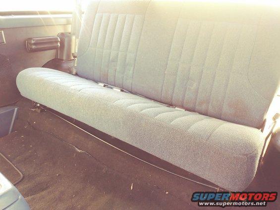 Rear bench seat of a 1996 Ford Bronco