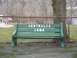 1979 Ford Bronco - A park bench displays 'CENTRALIA' and '1866' in white lettering.
