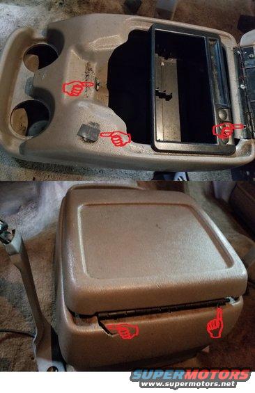 Floor console is trashed