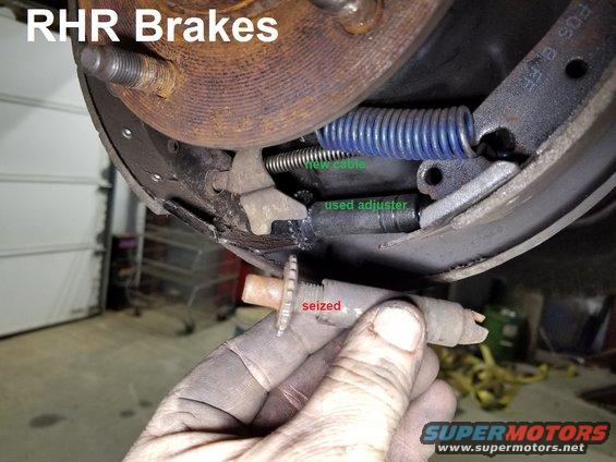 While replacing the RHR brake cable, I found the autoadjuster seized, so I swapped it for a used one that I've cleaned, painted, & greased.

This & the NEXT few show how it's installed & how it works (2041 & 2047):

[url=https://www.supermotors.net/registry/media/895328][img]https://www.supermotors.net/getfile/895328/thumbnail/brakedrum.jpg[/img][/url]