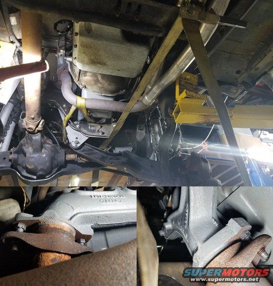 20200313_103051.jpg The exhaust was built while the engine mounts were broken, and the trans mount wasn't neutralized. And it has too many hangers, preventing it from shifting as it needs to. The tailpipes also contact the leaves during full droop (as when it's on the lift). So it took a lot of force to align the pipe flanges with the manifolds.
IF THE IMAGE IS TOO SMALL, click it.