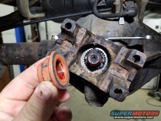 Pinion nut is sealed & threadlocked at the correct preload (~9 in-lbs).