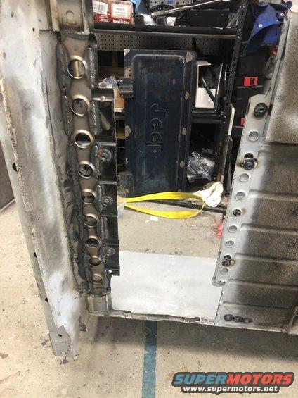 Jeep door panel and welded bodywork