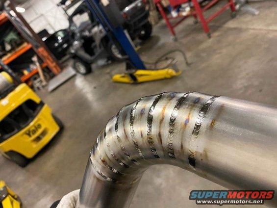 20200327 - Titanium charge pipes are being welded up.