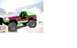1992 Ford Bronco - This modified 1992 Ford Bronco features a custom green roll cage and large off-road tires, suggesting it's built for terrain.