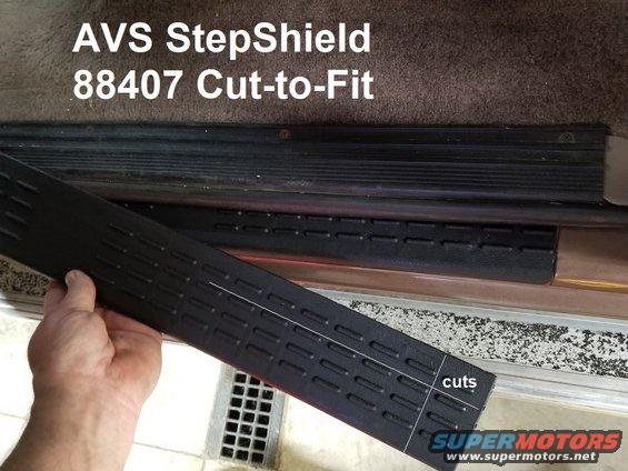 [url=https://www.amazon.com/dp/B00062YD0K]StepShields (88407)[/url] protect the paint on the thresholds. I use tin snips to cut them.