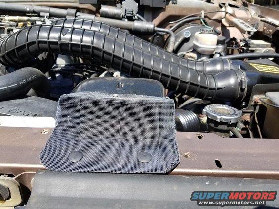 Screen keeps rodents, bugs, & debris out of the air filter housing. The grill is also screened, and the HVAC air intake.
IF THE IMAGE IS TOO SMALL, click it.

See also:
[url=https://www.supermotors.net/registry/media/1158866][img]https://www.supermotors.net/getfile/1158866/thumbnail/20200327_165043.jpg[/img][/url] . [url=https://www.supermotors.net/registry/media/1157156][img]https://www.supermotors.net/getfile/1157156/thumbnail/screens.jpg[/img][/url]