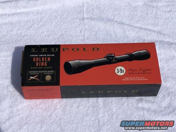 Leupold Golden Ring 3-9x Argon Krypton hunting scope in red and black box