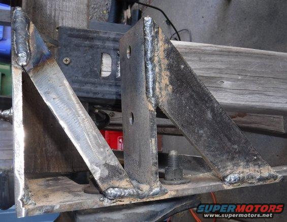 Close-up of the final pass welds.
