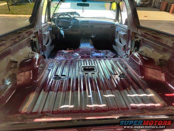 img_20200718_150203.jpg 20200718 - Progression of cleaning, laying out the first stage of sound deadening (CLD tiles), and applying them to the floor.