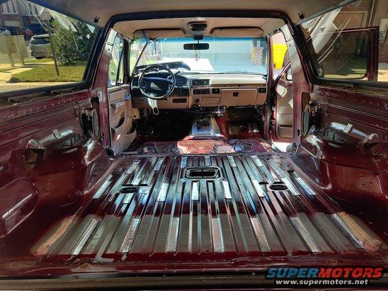 img_20200718_164137.jpg 20200718 - Progression of cleaning, laying out the first stage of sound deadening (CLD tiles), and applying them to the floor.