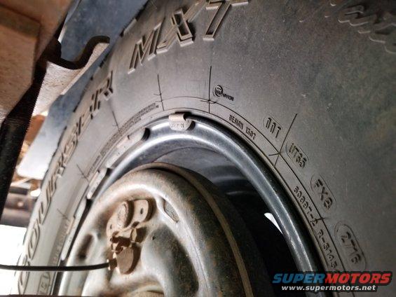 All 4 of these MasterCraft Courser MX/T tires was made the 27th week of 2016, so they're a little more than halfway through their useable life span (regardless of treadwear).

[url=https://www.supermotors.net/registry/media/76046][img]https://www.supermotors.net/getfile/76046/thumbnail/tire-metric-size.jpg[/img][/url]