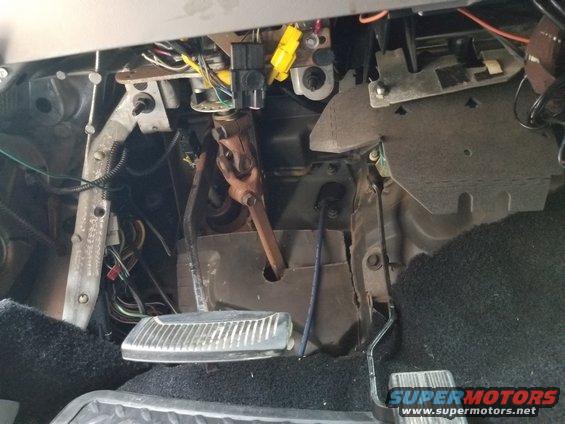 03dashua.jpg There are some old spliced & wiring, possibly related to the (missing) RKE system. Remove abandoned wiring & repair damage: $60/hr clock time

Swap brake & accelerator pedals to Ford power-adjustables $320 (requires add fused wires) [url=https://www.supermotors.net/registry/media/1077712][img]https://www.supermotors.net/getfile/1077712/thumbnail/pedalpwr.jpg[/img][/url]