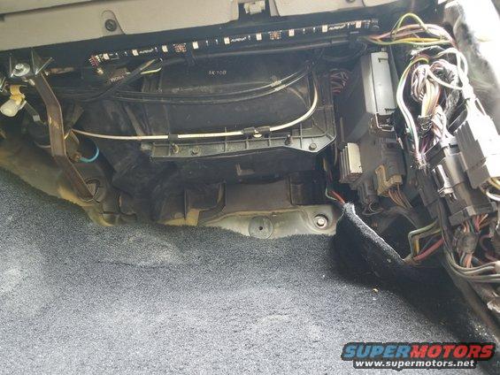 03dashue.jpg The courtesy LED strip doesn't seem to work. I can't see any wires connected to it.

Remove abandoned wiring & repair damage: $60/hr clock time