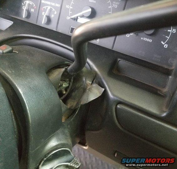 The shifter bushings have normal wear, but the clamp & lever screws are not loose.

Supply & install bushings $60 (includes R&I column) [url=https://www.supermotors.net/registry/media/701936][img]https://www.supermotors.net/getfile/701936/thumbnail/steeringcolumn92up.jpg[/img][/url] . [url=https://www.supermotors.net/registry/media/1158044][img]https://www.supermotors.net/getfile/1158044/thumbnail/20200310_160550.jpg[/img][/url]

Install shift lever boot (with bushings) $0
[url=https://www.amazon.com/dp/B000NU5ZES]New Ford boot XL3Z3D677AAB[/url] ~$68
[url=https://www.amazon.com/dp/B0037AID5O]Complete new Ford shifter w/boot 4L3Z-7210-BAA[/url] ~$70