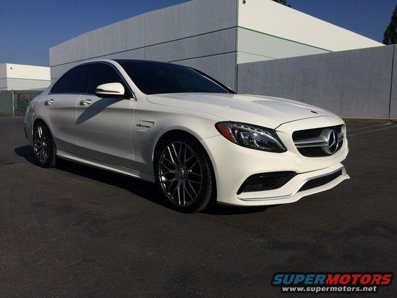 White 2017 Mercedes-Benz C-Class sedan, 3q-front view