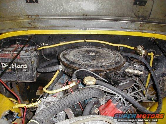 enginecomp..jpg nice and tidy engine compartment....finished all the wiring in the engine compartment and headlights in 4 hours.......it was the rest that took FOREVER