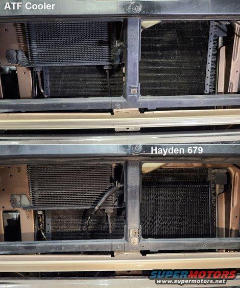 atf-coolers.jpg The transmission is still shifting smoothly, so to protect it, I added this ~11x11&quot; stacked-plate cooler.

See also:
[url=https://www.supermotors.net/registry/media/1157156][img]https://www.supermotors.net/getfile/1157156/thumbnail/screens.jpg[/img][/url]