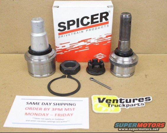 Spicer ball joint kit with nuts, clip, and pin
