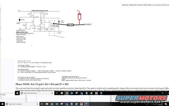 Vehicle Speed Sensor Circuit diagram