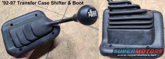 shiftertcase9297.jpg Push-Down Transfer Case Shift Lever, Boot/Bezel/Seal F2TZ7277A with screws

thoroughly washed