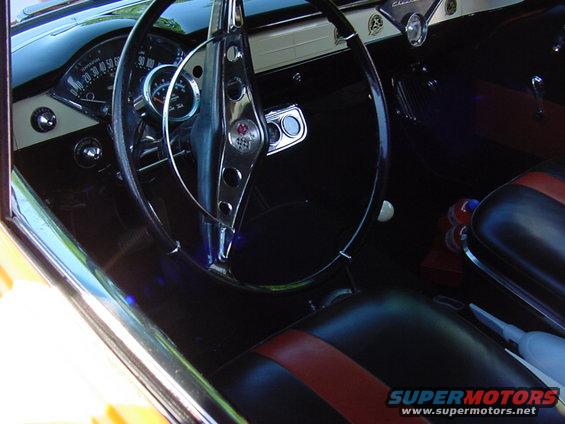 Interior cockpit of the "pie wagon"