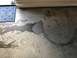 1995 Mercury Grand Marquis - Concrete floor shows wet patches and a blue doormat near a wall.