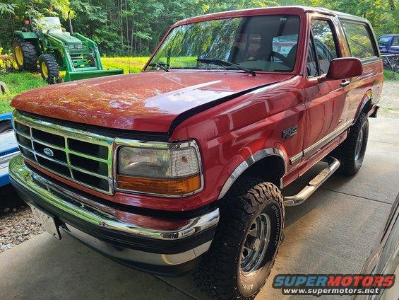 1lhf.jpg Repainted Vermillion with fine pearl glitter M6517D

Detailed inspection $300 (done)
Read maintenance history paperwork $20 (done)
---------------------------------------------------------
These pages are best viewed on a fullsize computer monitor. Each thumbnail image can be clicked to go to that page, and the standard-size image can be clicked again to go to full (original) size and see more detail. Click NEXT at the top left of each image page, or switch the album view to "[url=https://www.supermotors.net/registry/29158/88841-2]Full size with captions[/url]" to simply scroll down.

Supply & install generally means I have the parts on-hand (or I can get them locally).
Remove & install (R&I) means the current parts will be put back on.
Remove & replace (R&R) means different parts will be put on.
- Add means this is an option for the job above. Options that are mutually exclusive (choose only one) are usually indicated. An option for an option has 2 dashes.
OE (original equipment) means a good junkyard part.
OEM (OE manufacturer) means the company that supplied the assembly-line part.
Parts that must be ordered are usually linked and their prices may vary on the day the order is placed. In any case, the final choice of parts to use is yours. If you want to keep or inspect any of the old parts, I need to know that in advance.

Some of the parts suppliers I prefer include:
https://www.oreillyauto.com 
https://www.shop.advanceautoparts.com/home 
https://www.napaonline.com 
https://shipmyparts.partsplus.com/catalog-2/vehicle/ford/1995/bronco?engine=58l-5753cc-v8-gas-fi-vin-h-ukhp-ohv-naturally-aspirated 
https://www.amazon.com/hz/wishlist/ls/7IO46ACJ1U4O?ref_=wl_share 
https://www.ebay.com/ 
https://www.tascaparts.com/v-1995-ford-bronco--xlt--5-8l-v8-gas 
https://www.fordpartsgiant.com 
[url]https://www.rockauto.com/en/catalog/ford,1995,bronco,5.8l v8,1106109[/url] 
https://www.npdlink.com/1980-1996-ford-truck 
https://shop.broncograveyard.com/1980-96-Ford-Truck_Bronco/departments/20/ 
http://www.pullapart.com/inventory/ 
http://www.upullitap.com/Home/Inventory 
https://www.lmctruck.com/ford-truck-bronco-1980-1996 
https://www.summitracing.com 
https://www.jegs.com 
https://www.car-part.com 
https://www.obsinteriors.com 
I hate the zone and other garbage parts stores.