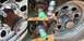 1995 Ford Bronco - Since the front wheels apparently didn't come with 4WD center sleeves, the hub snouts have now been painted. IF THE IMAGE IS TOO SMALL, cli…