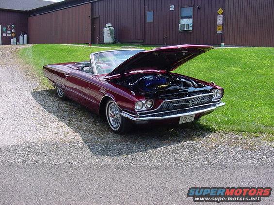 debonnet-car-show-003.jpg Gorgeous T-bird convert. in striking candy apple red paint.  Restored to perfection. (this car probably got a trophy.)