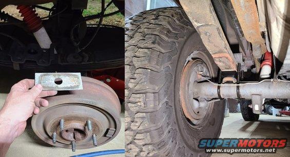 6shimsraxle.jpg The rear axle shims have been switched back to stock, so the rear U-joint is not as stressed. The U-bolts were torqued to 100 lb-ft 3x.

[url=https://www.supermotors.net/registry/media/265031][img]https://www.supermotors.net/getfile/265031/thumbnail/rearsusp.jpg[/img][/url]