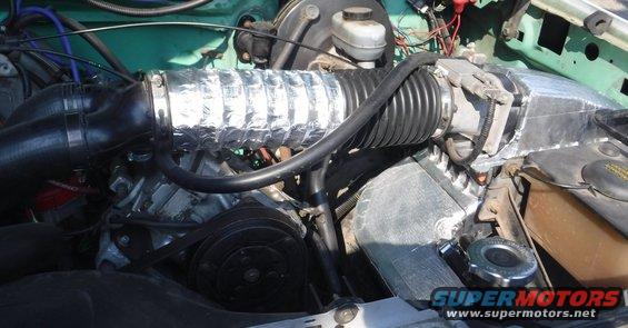 Followed up the intake snorkel insulation with doing the air box and half of the intake tube.