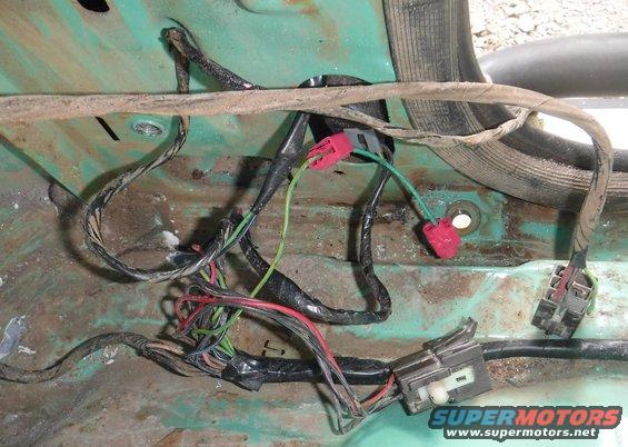 I had previously patched the green/yellow wire that rotted out in the 6-pin connector that Ford decided should be unsealed and submerged at the base of the driver's b-pillar, using vampire taps to bypass it temporarily.  That in turn rotted out and fell apart when moving stuff around for this project, so I replaced the old connector with something proper...