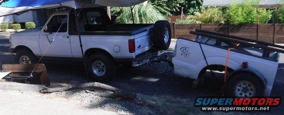 Project keeps on creepin'...  Acquired a donor pickup bed for either reinforcing my bed or replacing it altogether (with proper full-span crossmembers), as well as lots of sheet metal for fashioning b-pillar reinforcements and panel gap fillers.