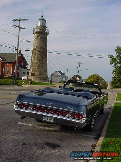 This is the historic Fairport harbor lighthouse, just across the street from the Ice Cream Store.